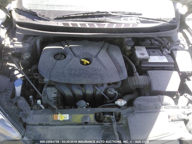 5NPDH4AE5DH331290 - 2013 HYUNDAI ELANTRA GLS/LIMITED ნაცრისფერი ფოტო 10