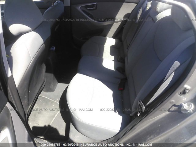 5NPDH4AE5DH331290 - 2013 HYUNDAI ELANTRA GLS/LIMITED ნაცრისფერი ფოტო 8