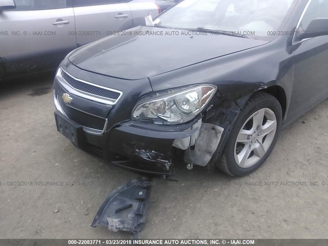 1G1ZB5E14BF379755 - 2011 CHEVROLET MALIBU LS შავი ფოტო 6