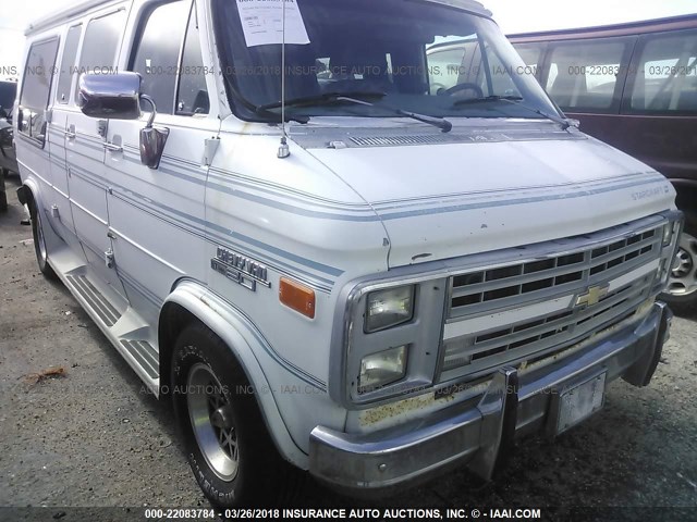 1GBEG25K2M7109780 - 1991 CHEVROLET G20 WHITE photo 6