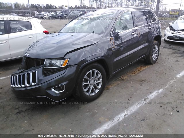 1C4RJEBG1GC351388 - 2016 JEEP GRAND CHEROKEE LIMITED GRAY photo 2