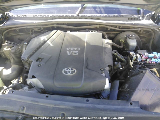 5TEJU62N06Z204830 - 2006 TOYOTA TACOMA DOUBLE CAB PRERUNNER BLUE photo 10