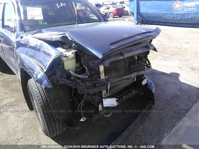 5TEJU62N06Z204830 - 2006 TOYOTA TACOMA DOUBLE CAB PRERUNNER BLUE photo 6