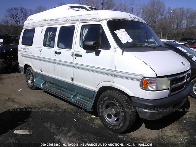 2B6HB21Y7TK147677 - 1996 DODGE RAM VAN B2500 WHITE photo 1