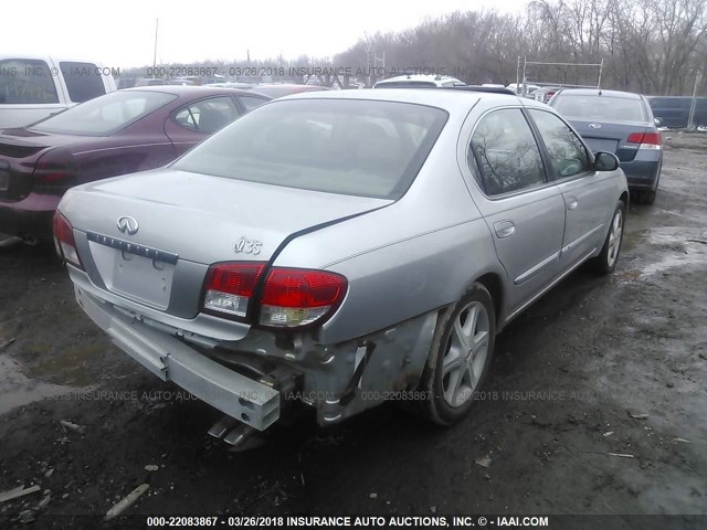 JNKDA31A72T005364 - 2002 INFINITI I35 SILVER photo 4