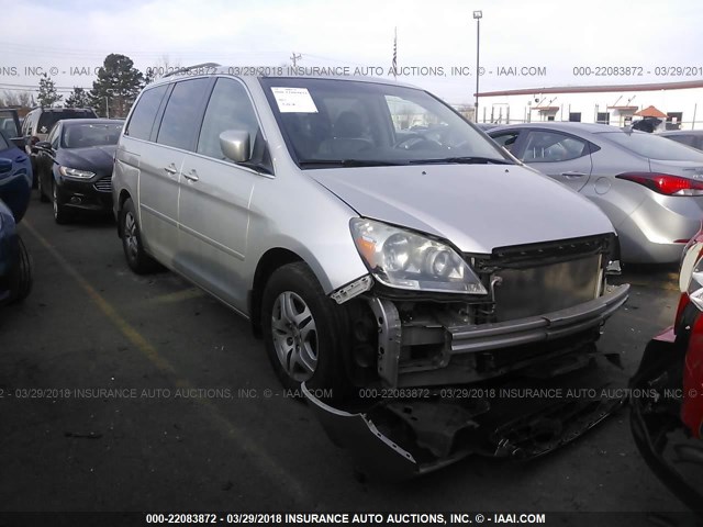 5FNRL38697B454347 - 2007 HONDA ODYSSEY EXL ვერცხლისფერი ფოტო 1