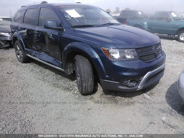 3C4PDCGB2FT698697 - 2015 DODGE JOURNEY CROSSROAD BLUE photo 1