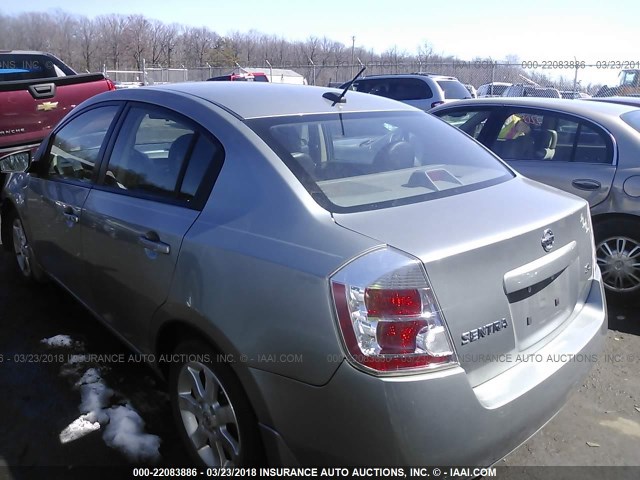 3N1AB61E78L743297 - 2008 NISSAN SENTRA 2.0/2.0S/2.0SL SILVER photo 3