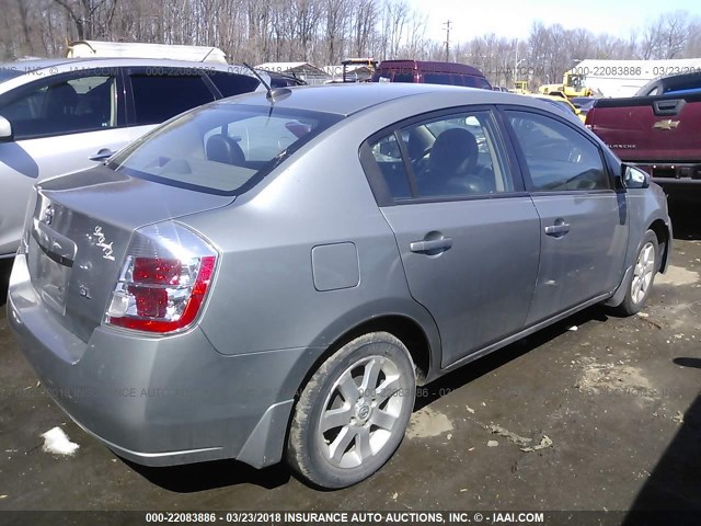 3N1AB61E78L743297 - 2008 NISSAN SENTRA 2.0/2.0S/2.0SL SILVER photo 4