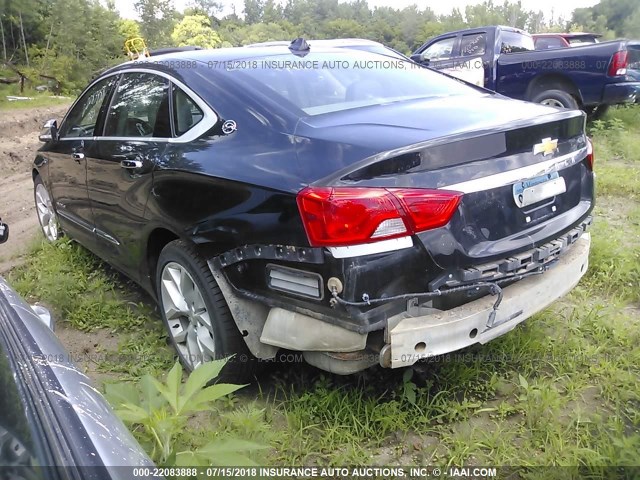 2G1155S35E9120568 - 2014 CHEVROLET IMPALA LTZ BLACK photo 3