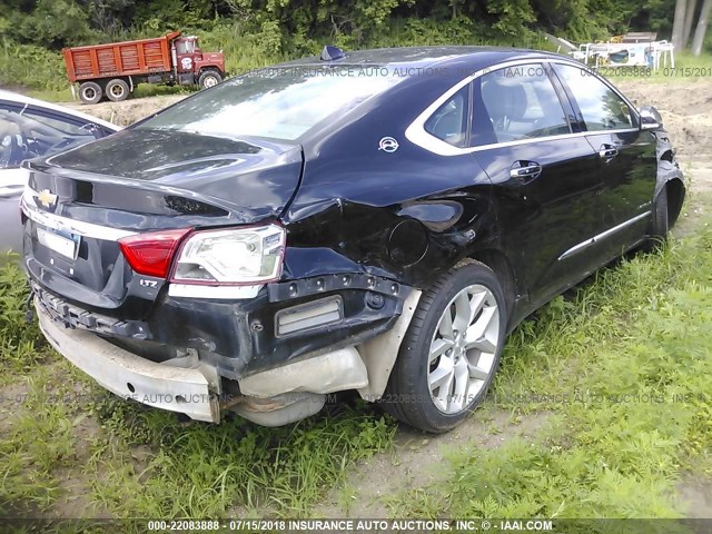 2G1155S35E9120568 - 2014 CHEVROLET IMPALA LTZ BLACK photo 4