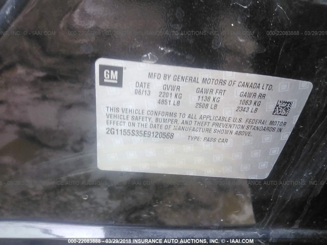 2G1155S35E9120568 - 2014 CHEVROLET IMPALA LTZ 黑色 照片 9