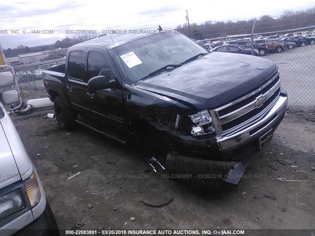 3GCPKSE38BG208777 - 2011 CHEVROLET SILVERADO K1500 LT BLACK photo 1