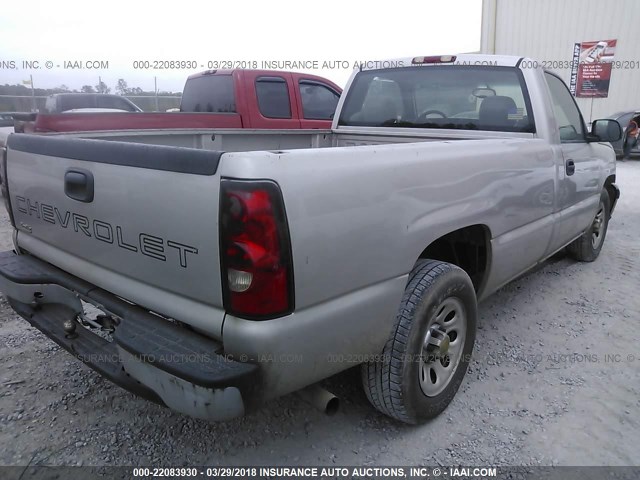 3GCEC14V77G253363 - 2007 CHEVROLET SILVERADO C1500 CLASSIC Champagne photo 4