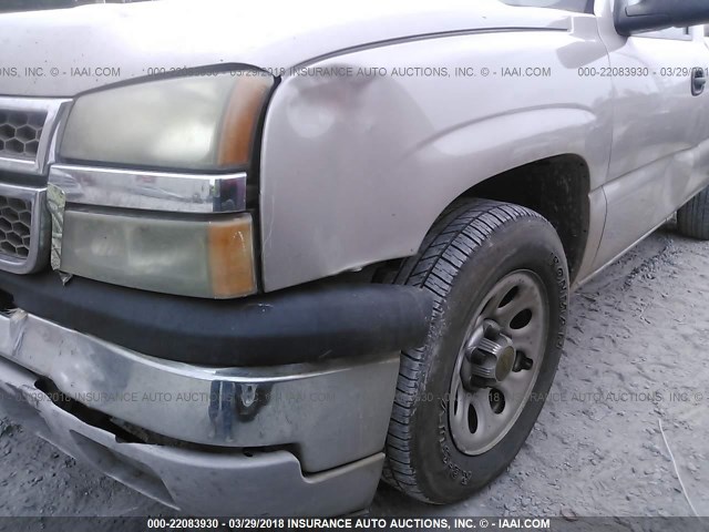 3GCEC14V77G253363 - 2007 CHEVROLET SILVERADO C1500 CLASSIC Champagne photo 6