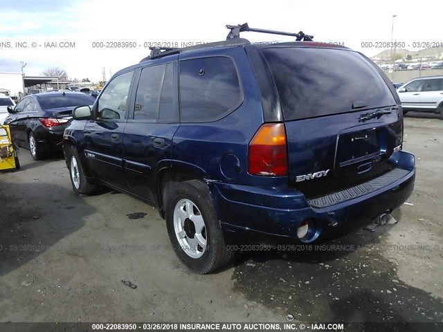 1GKDT13S822444024 - 2002 GMC ENVOY Dark Blue photo 3