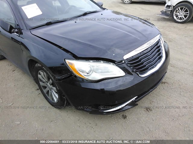 1C3CCBBBXCN146108 - 2012 CHRYSLER 200 TOURING BLACK photo 6