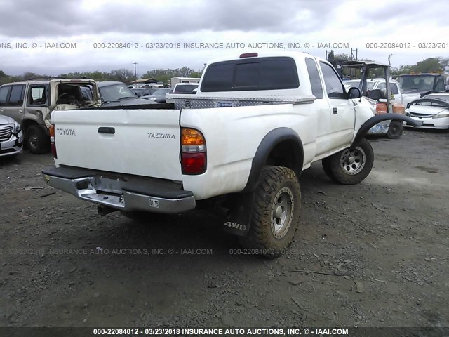 5TEWN72N53Z193392 - 2003 TOYOTA TACOMA XTRACAB WHITE photo 4