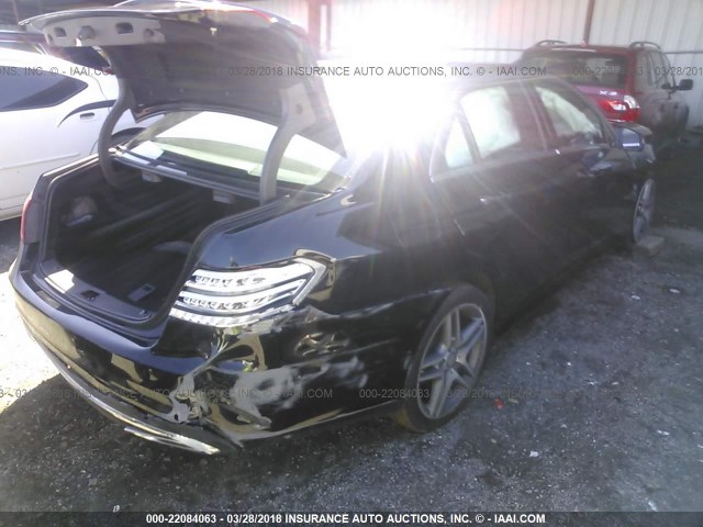 WDDHF6FB8FB091082 - 2015 MERCEDES-BENZ E 400 BLACK photo 4