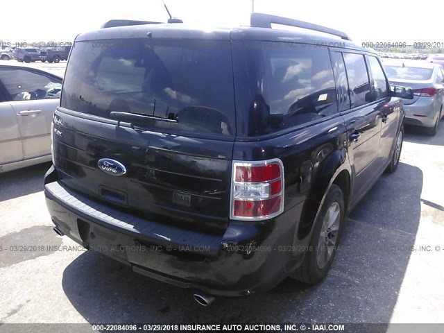 2FMGK5B85FBA21972 - 2015 FORD FLEX SE BLACK photo 4