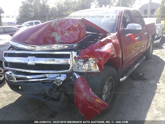 2GCEK13C371555633 - 2007 CHEVROLET SILVERADO K1500 CREW CAB RED photo 2