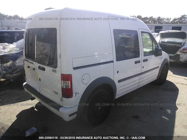 NM0KS9BN2AT035751 - 2010 FORD TRANSIT CONNECT XLT WHITE photo 4