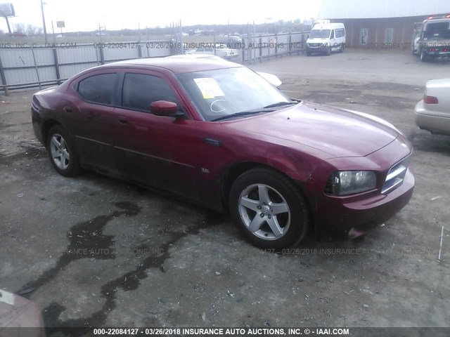 2B3CA3CV5AH168475 - 2010 DODGE CHARGER SXT RED photo 1