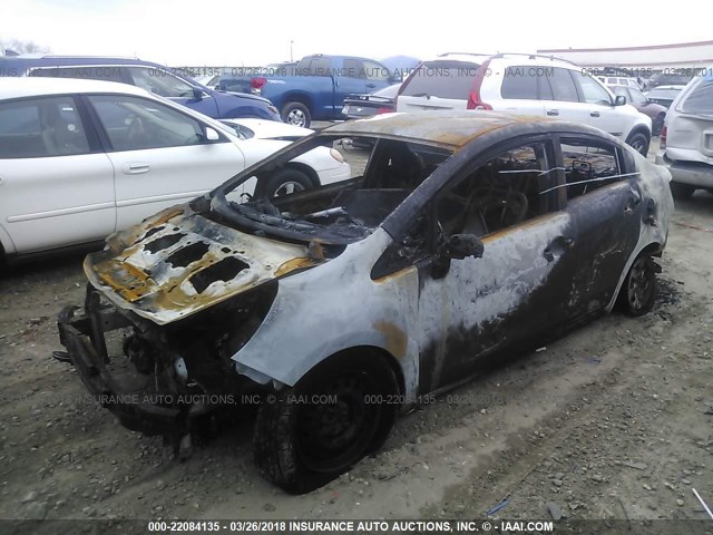 KNADM4A35F6460313 - 2015 KIA RIO LX Սև լուսանկար 2