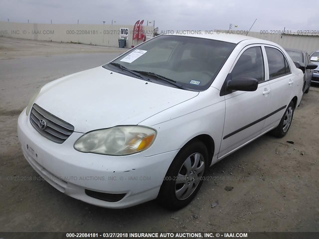 JTDBR32E642031322 - 2004 TOYOTA COROLLA CE/LE WHITE photo 2