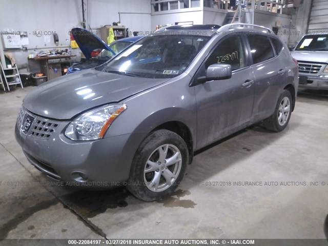 JN8AS58V58W400953 - 2008 NISSAN ROGUE S/SL SILVER photo 2