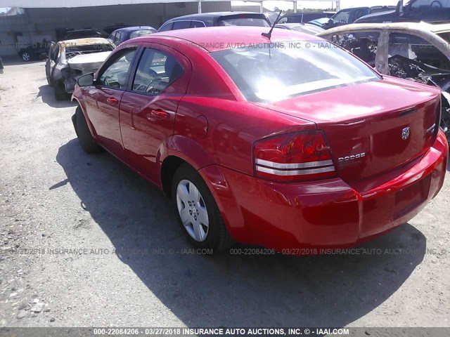 1B3LC46B69N551460 - 2009 DODGE AVENGER SE/SXT RED photo 3