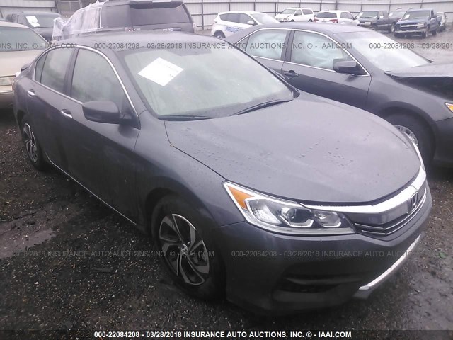 1HGCR2F32HA117943 - 2017 HONDA ACCORD LX ნაცრისფერი ფოტო 1