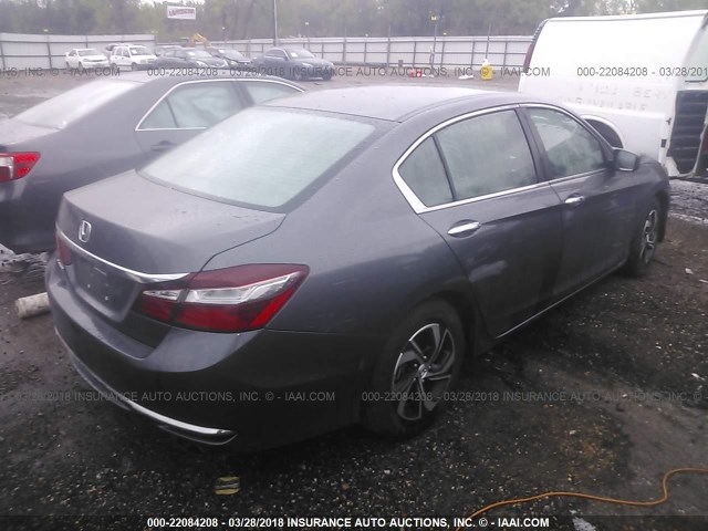 1HGCR2F32HA117943 - 2017 HONDA ACCORD LX ნაცრისფერი ფოტო 4