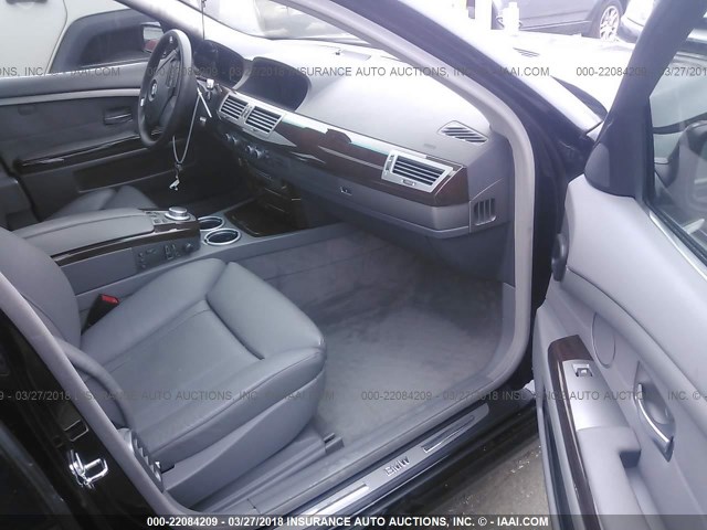 WBAHL83538DT13111 - 2008 BMW 750 I BLACK photo 5