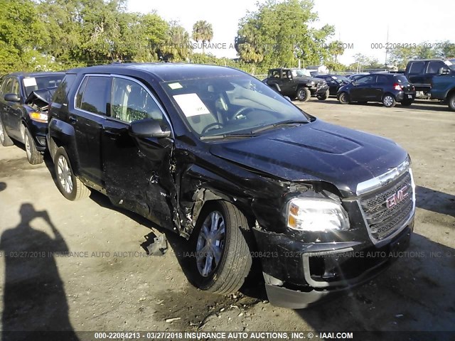 2GKALMEK6H6318838 - 2017 GMC TERRAIN SLE BLACK photo 1