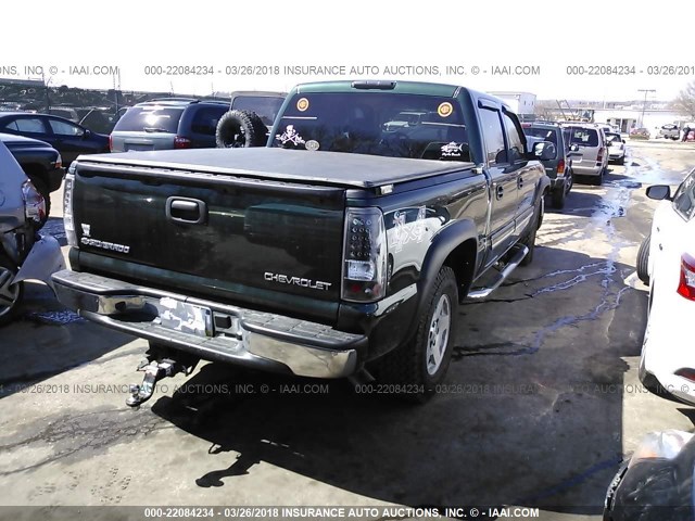 2GCEK13T051133249 - 2005 CHEVROLET SILVERADO K1500 GREEN photo 4