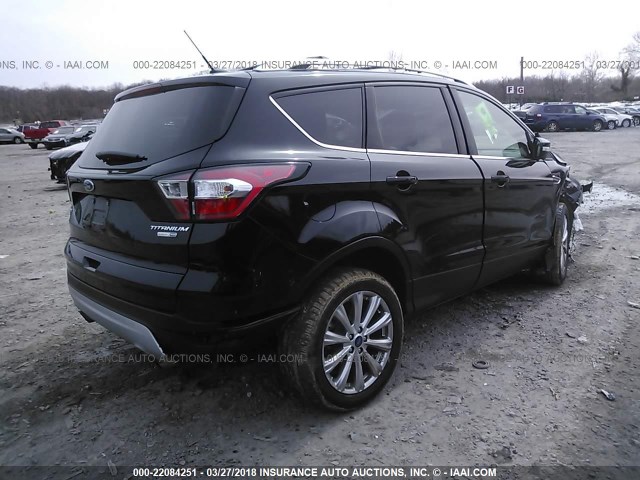 1FMCU9J94HUD81208 - 2017 FORD ESCAPE TITANIUM BLACK photo 4