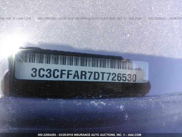 3C3CFFAR7DT726530 - 2013 FIAT 500 POP WHITE photo 9