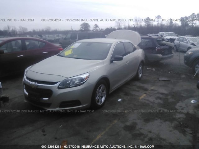 1G11B5SL2FF320616 - 2015 CHEVROLET MALIBU LS ოქროსფერი ფოტო 2