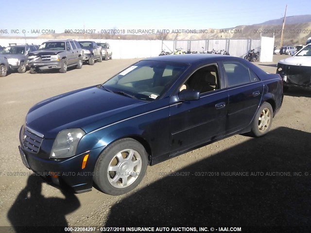 1G6DM57N130143437 - 2003 CADILLAC CTS Dark Blue photo 2