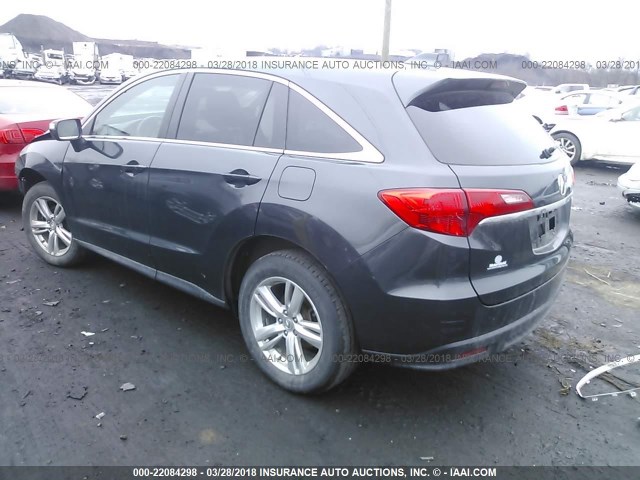 5J8TB4H53FL025773 - 2015 ACURA RDX TECHNOLOGY GRAY photo 3