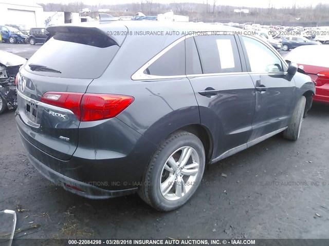 5J8TB4H53FL025773 - 2015 ACURA RDX TECHNOLOGY GRAY photo 4