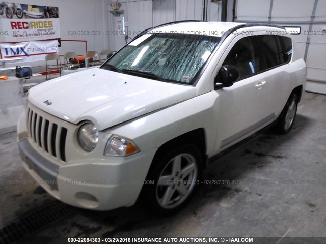 1J4NT5FB6AD538144 - 2010 JEEP COMPASS LIMITED WHITE photo 2
