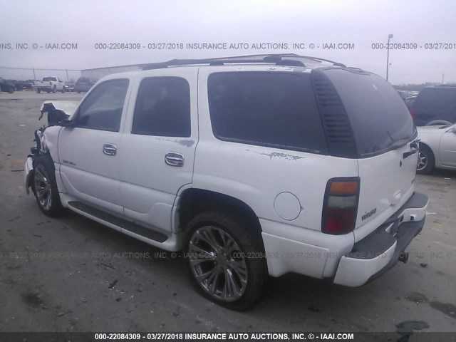 1GKEK63U74J149835 - 2004 GMC YUKON DENALI WHITE photo 3