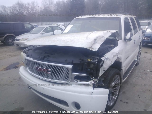 1GKEK63U74J149835 - 2004 GMC YUKON DENALI WHITE photo 6