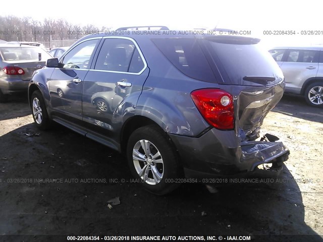 2GNFLGEK1D6268841 - 2013 CHEVROLET EQUINOX LTZ BLUE photo 3