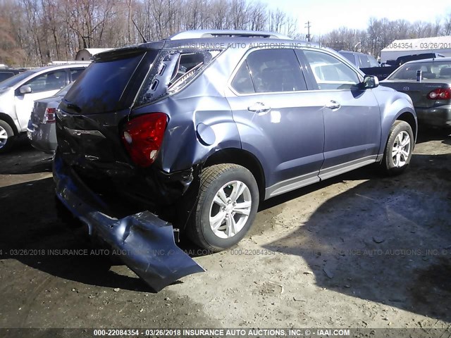 2GNFLGEK1D6268841 - 2013 CHEVROLET EQUINOX LTZ BLUE photo 4