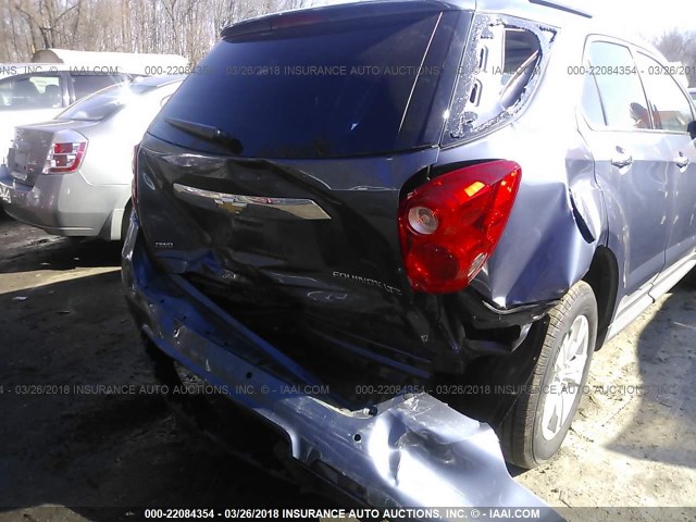 2GNFLGEK1D6268841 - 2013 CHEVROLET EQUINOX LTZ BLUE photo 6