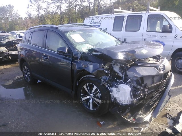 2T3WFREV8GW273176 - 2016 TOYOTA RAV4 XLE GRAY photo 1