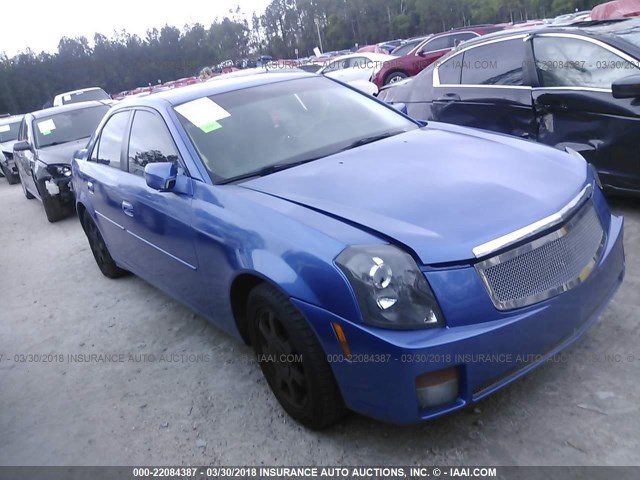 1G6DM577940136559 - 2004 CADILLAC CTS BLUE photo 1